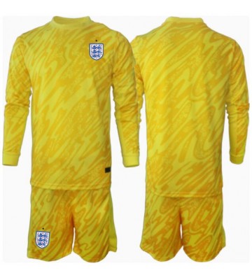 England Målvakt Bortatröja Barn EM 2024 Långärmad (+ Korta byxor)
